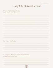 Load image into Gallery viewer, Daily Check-in  with God Journal
